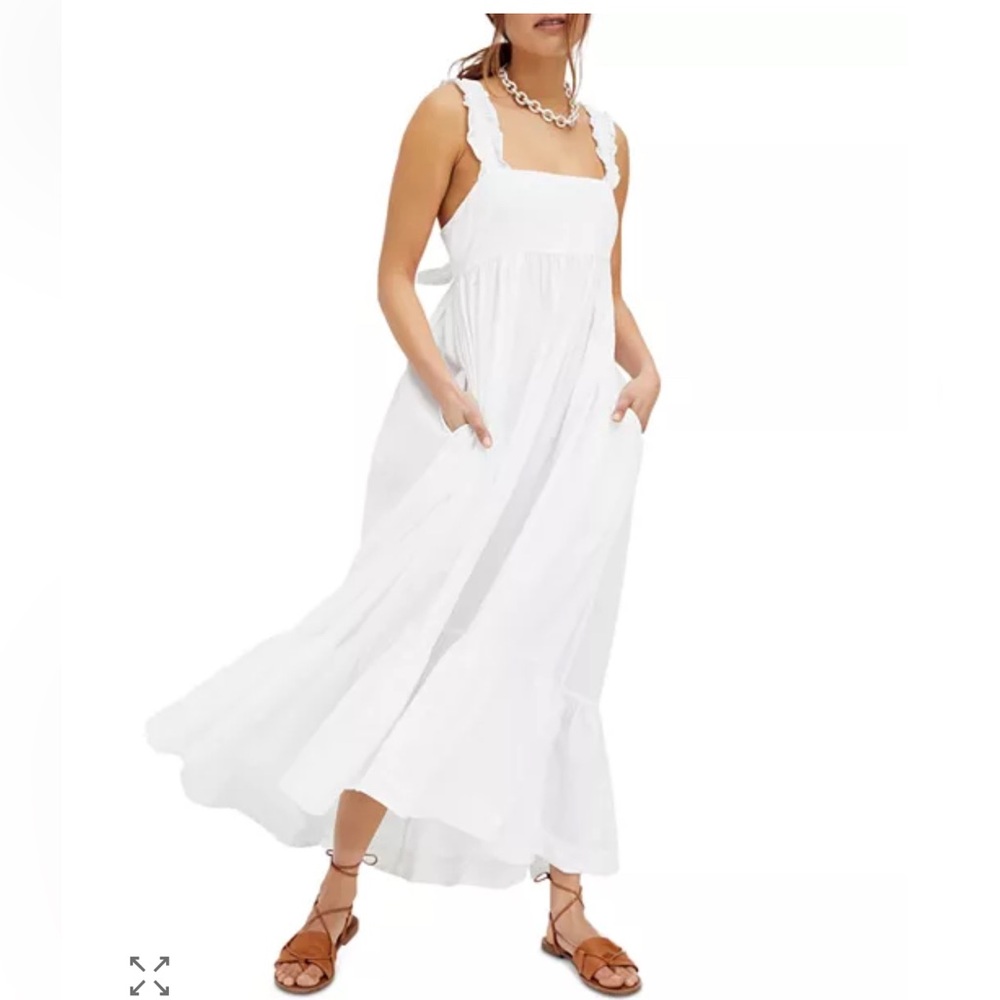 Free People Isabella White Maxi Dress